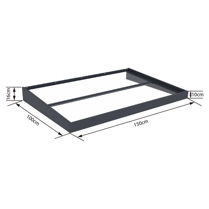 Premium Outdoor Awning 2.5mm Solid PC with Metal Frame-100x120/150cm  Steelmates