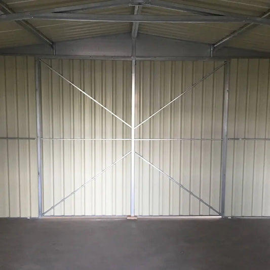 5049x3367 Medium Kitset Garage with Swing Door steelmates