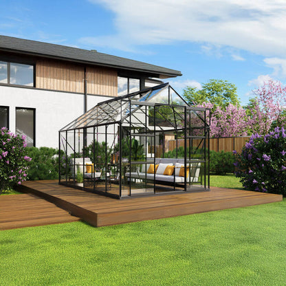 Glasshouse 4mm toughened glass 2570 x 3830 x 2320mm