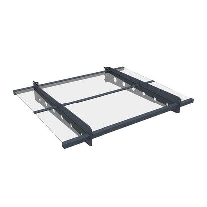 Modern Door Awning 3mm Solid PC -100x80cm  steelmates
