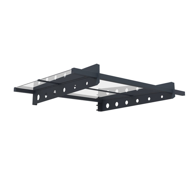 Modern Door Awning 3mm Solid PC -100x80cm  steelmates