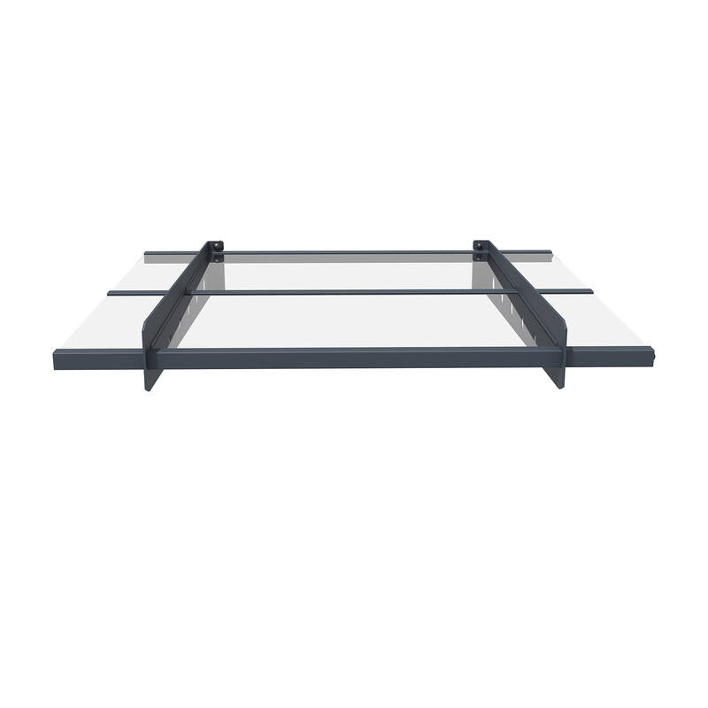 Modern Door Awning 3mm Solid PC -100x80cm  steelmates