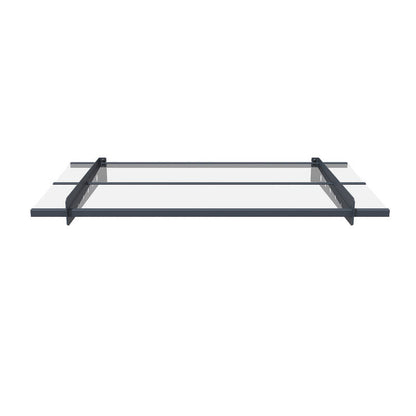 Modern Door Awning 3mm Solid PC -150x80cm  steelmates