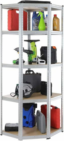 5 Layers Boltless Storage Shelving 1800 x 700 x 400 Corner Unit steelmates