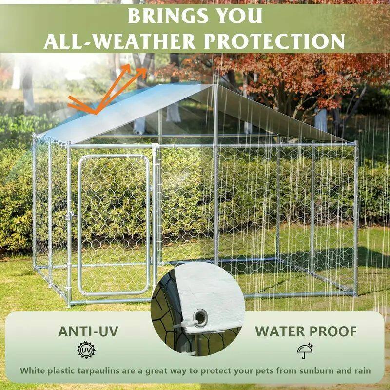 Cover for outdoor large dog run -2M