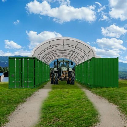 40FT Steel Structure Container Dome Shelter Pro -12m length