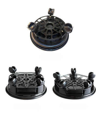 Heavy Duty Plant Caddy with Wheels, Round Pot Stand with Water Tray  Steelmates