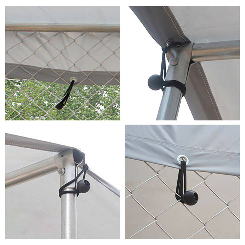 Large Dog Run Outdoor with Cover 2x5x1.8m