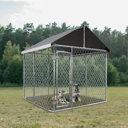 Large Dog Run Outdoor with Cover 3x3x1.8m
