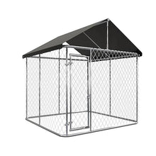 Large Dog Run Outdoor with Cover 2x2x1.8m