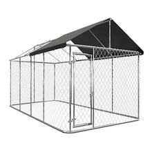 Large Dog Run Outdoor with Cover 2x4x1.8m