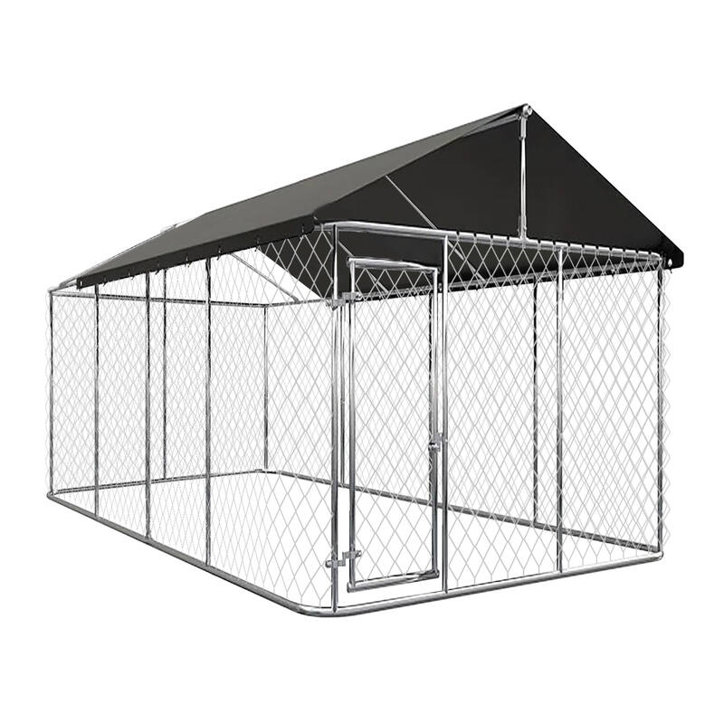 Large Dog Run Outdoor with Cover 3x4x1.8m