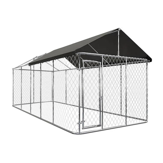 Large Dog Run Outdoor with Cover 3x5x1.8m