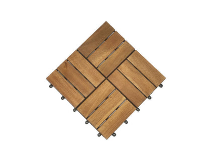 Acacia Hardwood Deck Tile 300x300x24 - pack of 10