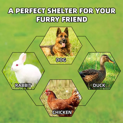 Large Dog Run Outdoor with Cover 2x5x1.8m