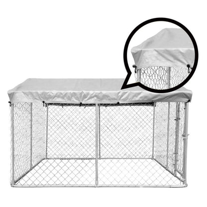 Large Dog Run Outdoor with Cover 2x4x1.8m