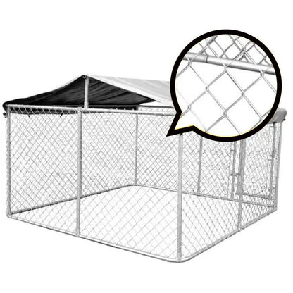 Large Dog Run Outdoor with Cover 3x4x1.8m