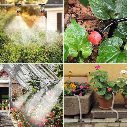 40M PVC Drip Irrigation System Kit Automatic Garden Watering & Misting Cooling Set  Steelmates