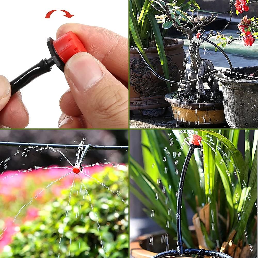 40M PVC Drip Irrigation System Kit Automatic Garden Watering & Misting Cooling Set  Steelmates