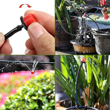 40M PVC Drip Irrigation System Kit Automatic Garden Watering & Misting Cooling Set  Steelmates