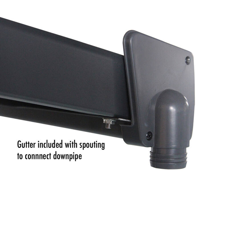 4360 L x 2550 W Aluminium Canopy, Patio cover, Carport, Lean To Pergola,8mm Roof