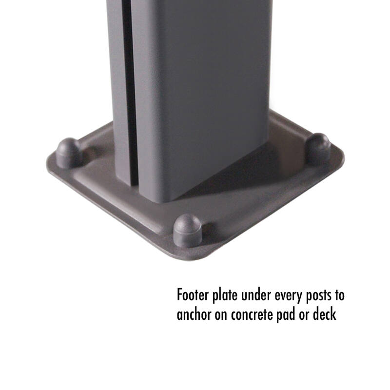 4360 L x 2550 W Aluminium Canopy, Patio cover, Carport, Lean To Pergola,8mm Roof