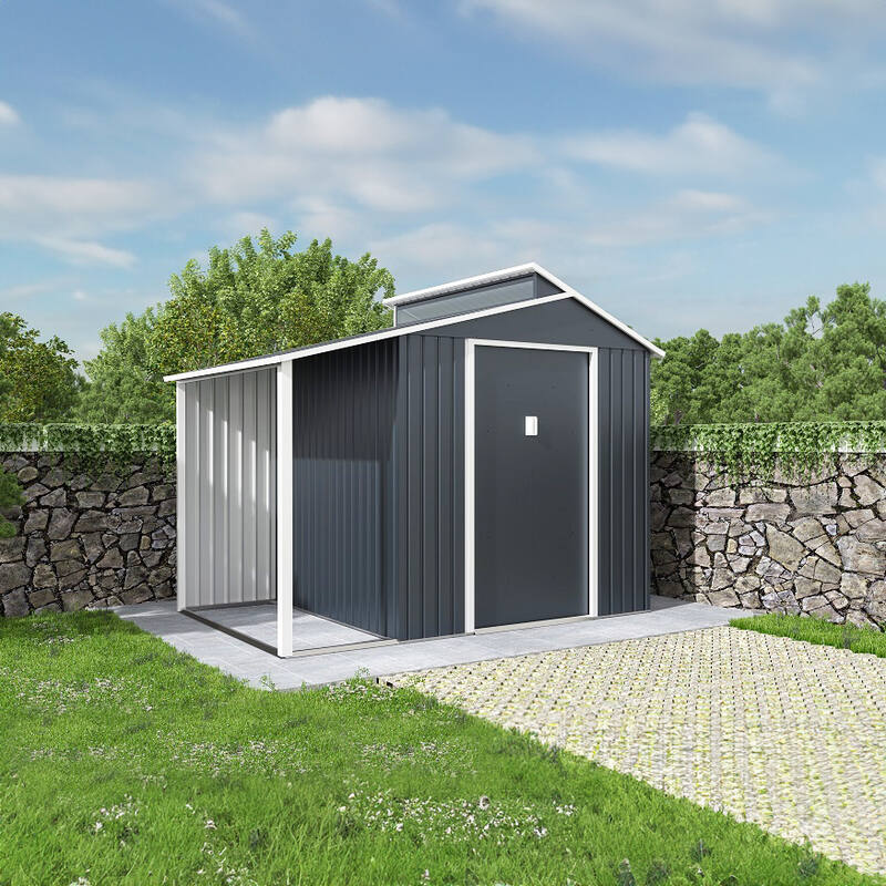 2.9m x 1.9m Garden Storage Box,Bike Shed,2-in-1