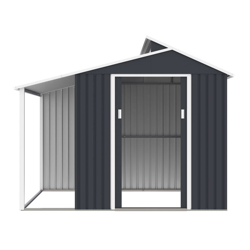2.9m x 1.9m Garden Storage Box,Bike Shed,2-in-1