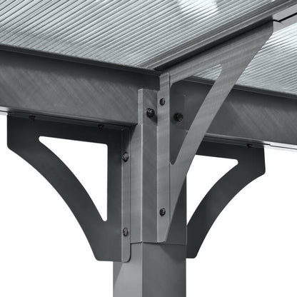 Freestanding Carport Pent-Roof (4960mm L x 3000mm W x 2150/2300mm H)