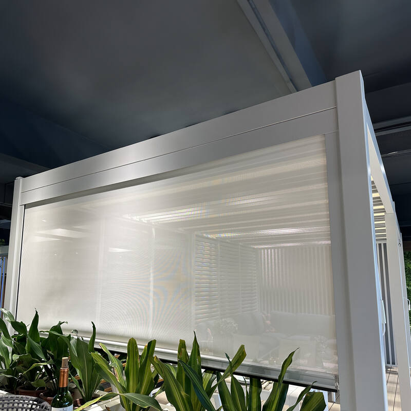 Manual Curtain Blind 370 L x 236 H cm White