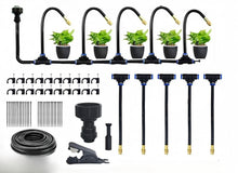 Adjustable Misting Irrigation System Kit  PU Hose Garden Spray Cooling & Humidifying Set  Steelmates