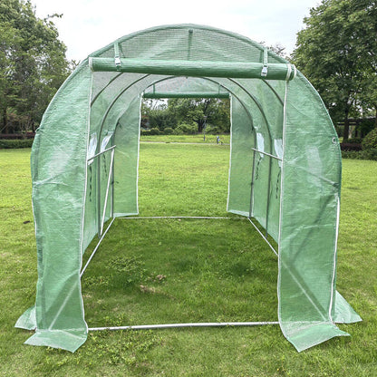 3m x 2m x 2m Tunnel (Side Open) Greenhouses Strong Galvanised Frame