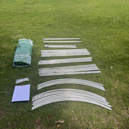 3m x 2m x 2m Tunnel (Side Open) Greenhouses Strong Galvanised Frame