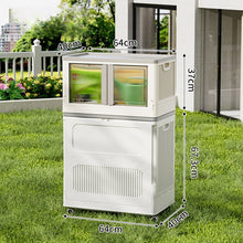 Large Foldable Outdoor Storage Box with Lid & Wheels (PP)  Steelmates