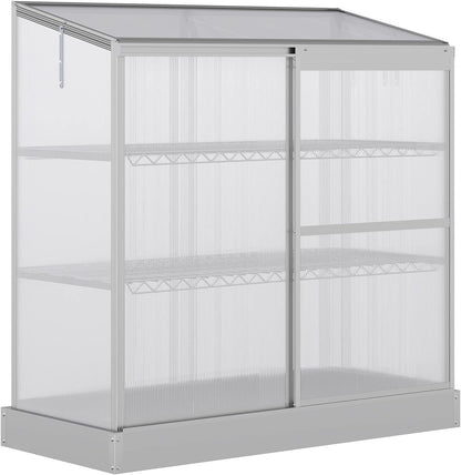 Compact Greenhouse 580mm L x 1290mm W x 1400mm H - AI122  Steelmates