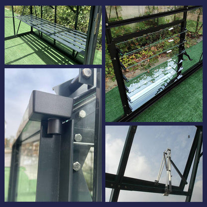 Glasshouse 4mm toughened glass 2440 x 2440 x 2340mm