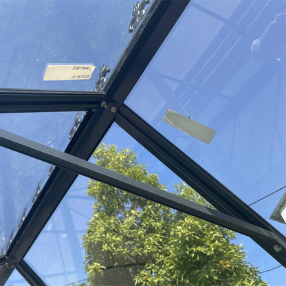 Glasshouse 4mm toughened glass 3000 x 3040 x 2600mm