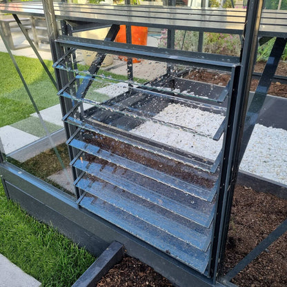 Glasshouse 4mm toughened glass 3000 x 3040 x 2600mm