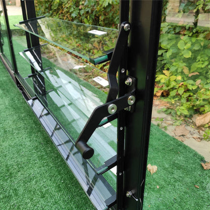 Glasshouse 4mm toughened glass 2440 x 3040 x 2340mm