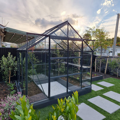 Glasshouse 4mm toughened glass 2440 x 2440 x 2340mm