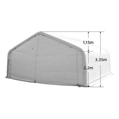 Double Canopy Carport Heavy Duty Tent Garage 6M x6M