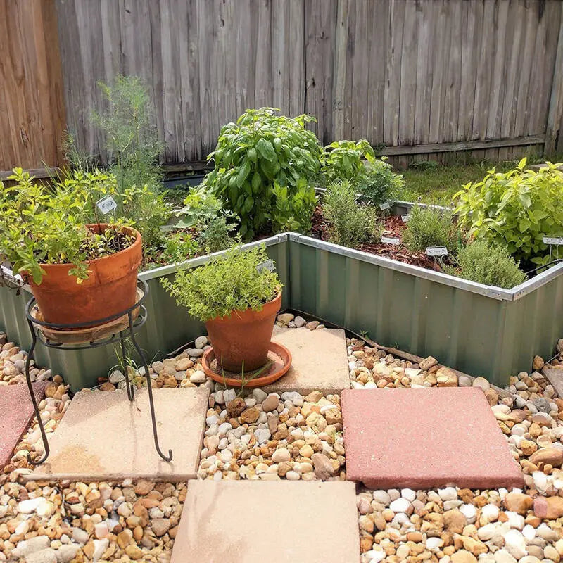 Planter box New Model with 4 layout options Green steelmates