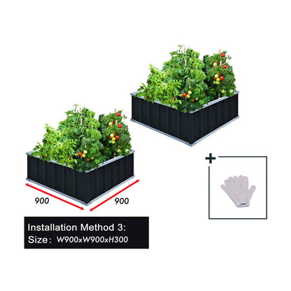 Planter box New Model with 4 layout options Grey 30cm Height