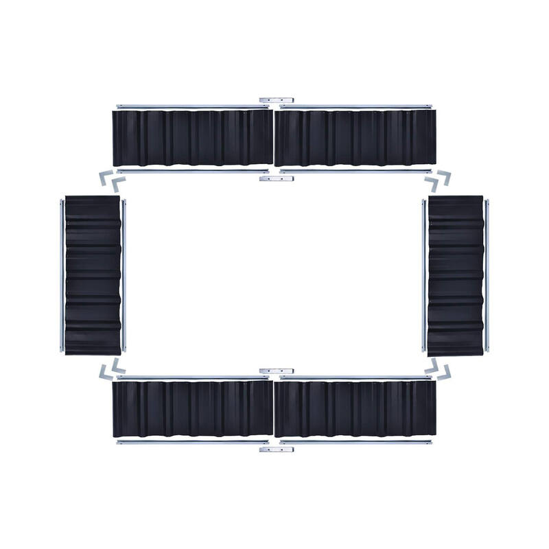 Planter box New Model with 4 layout options Grey 40cm Height