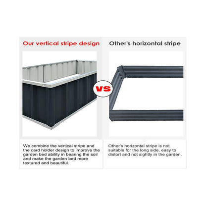 Planter box New Model with 4 layout options Grey 40cm Height - Set of two