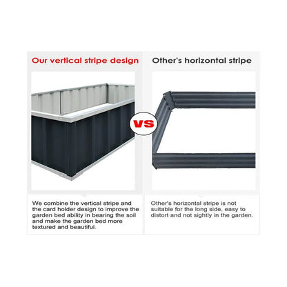 Planter Box / Garden Box/ Raised Garden Bed 900x900x400 GREY steelmates