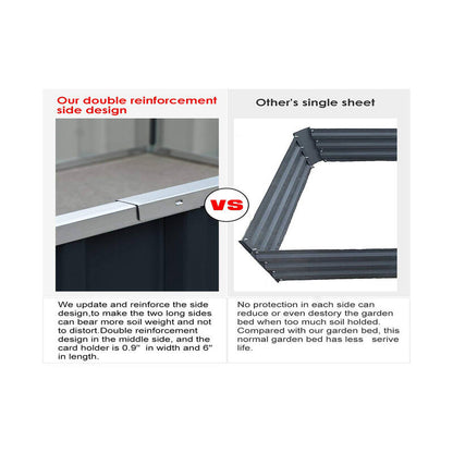 Planter box New Model with 4 layout options Grey 40cm Height