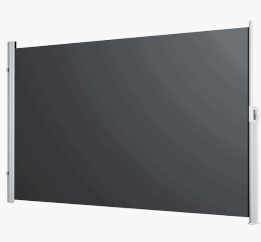 Aluminum Retractable Side Awning Shade 2m x 3m - Grey