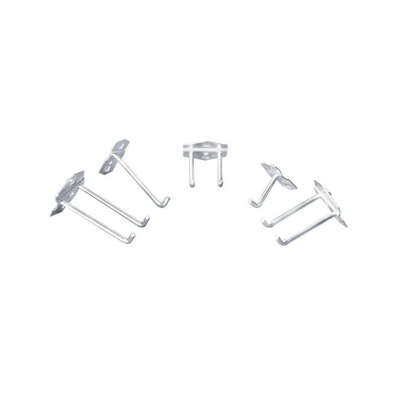 A pack of 10 Assorted UltraTools Zinc Pegboard Hooks Accessory