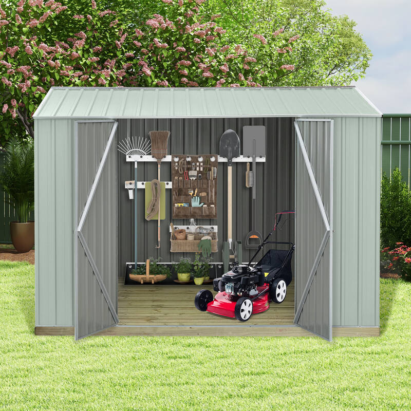 3030 x 2280 x 2025mm Ulti-mates Garden Shed Gable Roof Hazy Grey